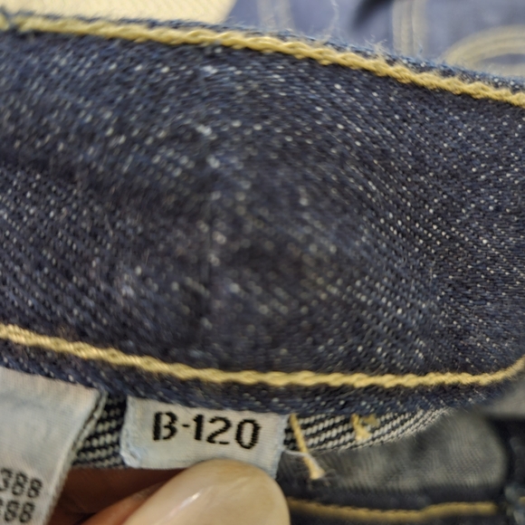 Vintage Pentimento Jeans 70’s Wide Leg Dark Wash Jeans Tan Stitching Sz 13 EUC - Picture 14 of 14